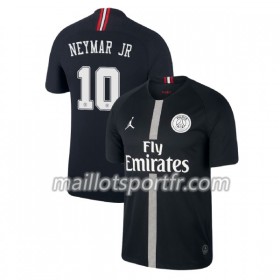 Maillot de Foot Paris Saint Germain Neymar JR 10 Jordan Noir Troisième 2018/19